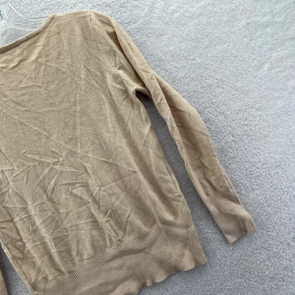 Womens Cardigan Sweater Medium Vila Milano Top‎ Long Sleeve Tight Knit Button Up